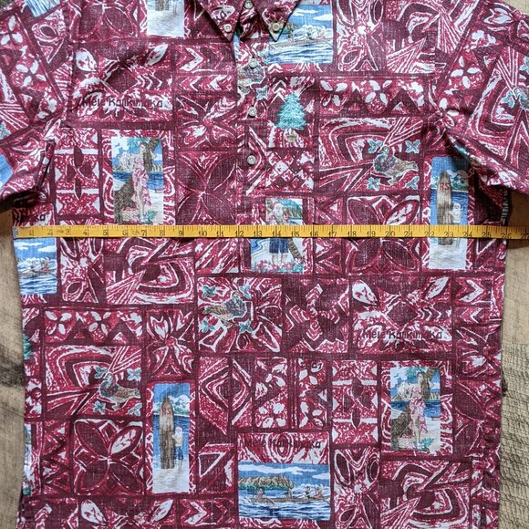Reyn Spooner Kloth Christmas Santa Popover Shirt Red - Picture 6 of 6